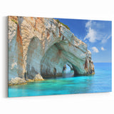 Greek Scenery Art - Crystal Waters and Sea Arch of Zakynthos