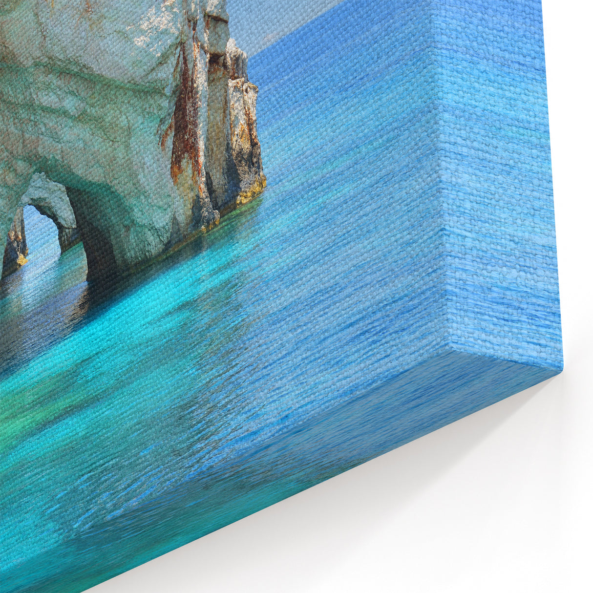 Greek Scenery Art - Crystal Waters and Sea Arch of Zakynthos