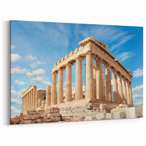 Acropolis Artwork - Majestic Parthenon Canvas for Greek Architecture Decor