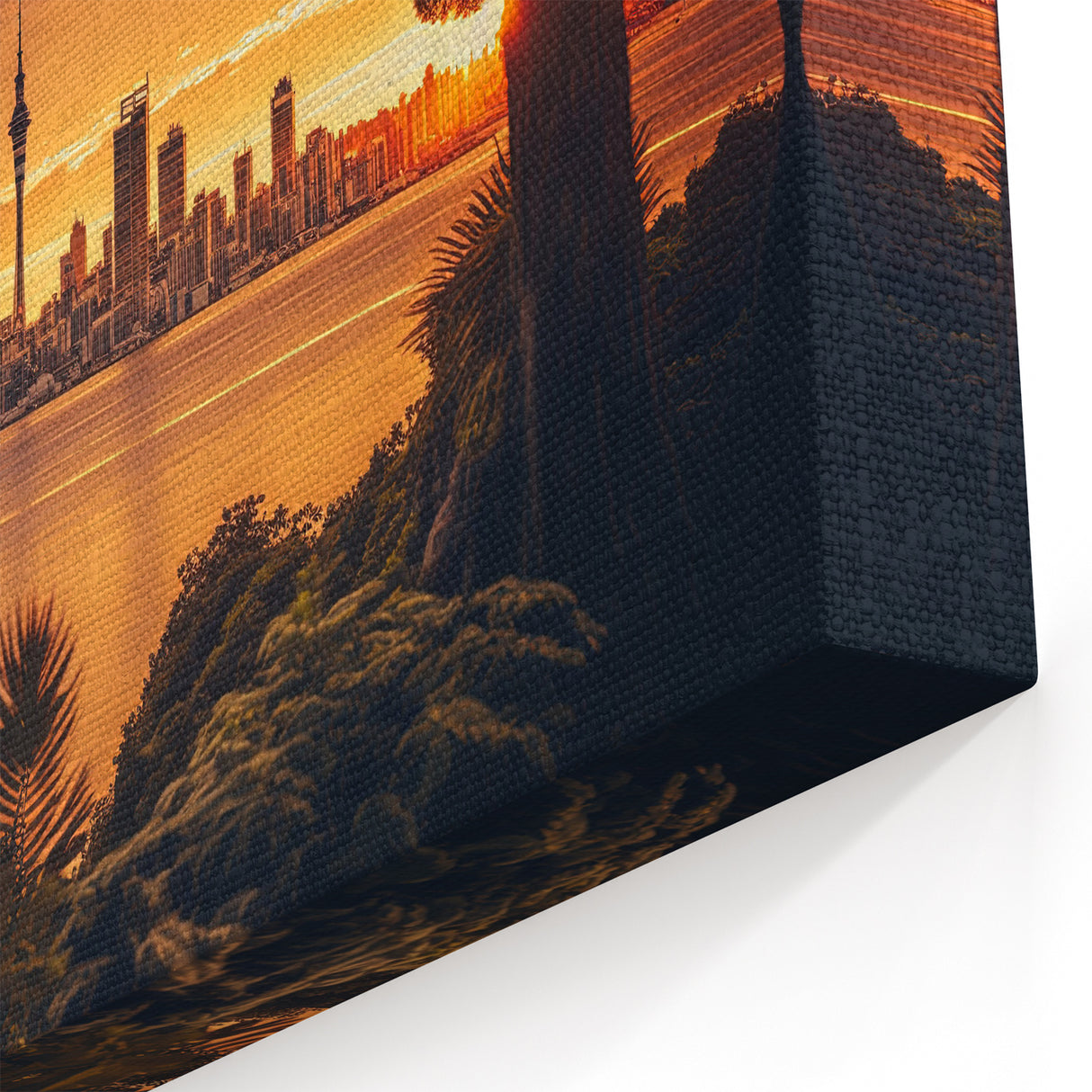 Auckland Skyline Print - New Zealand Art