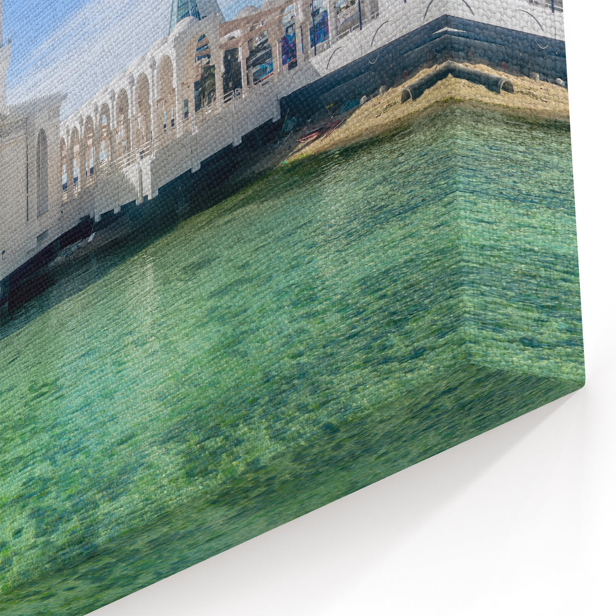 Saudi Arabia Wall Art - Floating Mosque with Jeddah Seaside Arabian Prints
