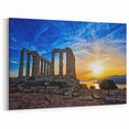 Athens Wall Art - Temple of Poseidon at Sunset for Ancient Greek Decor