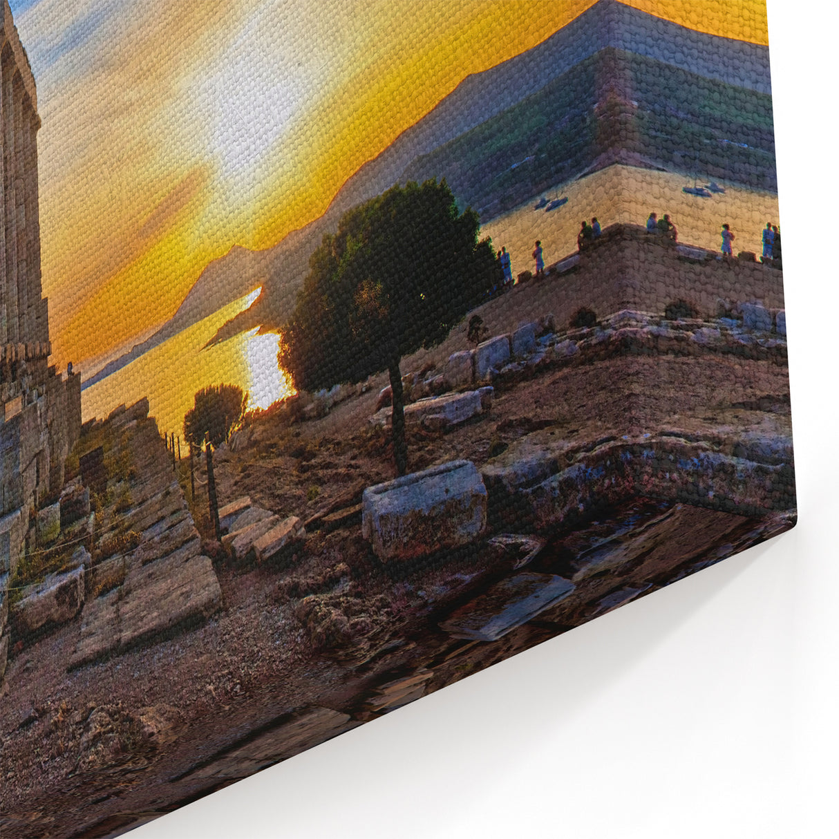 Athens Wall Art - Temple of Poseidon at Sunset for Ancient Greek Decor