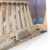 Acropolis Artwork - Parthenon Canvas with Rainbow for Athens Wall Art