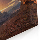 Arabian Sunset Canyon Prints - Saudi Arabian Desert Landscape Art