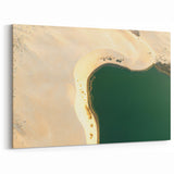 Scenic Aerial Arabian Sand Dunes Prints - Saudi Arabian Desert Oasis Art