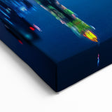 Modern Saudi Arabian Skyline Art - Nighttime Cityscape Reflection Print