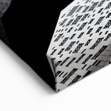 Modern Saudi Arabian Architecture Art - Black with White Urban Skyscrapers