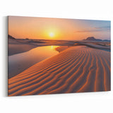 Saudi Arabian Desert Sunset Art - Scenic Sand Dunes at Sunset Wall Print