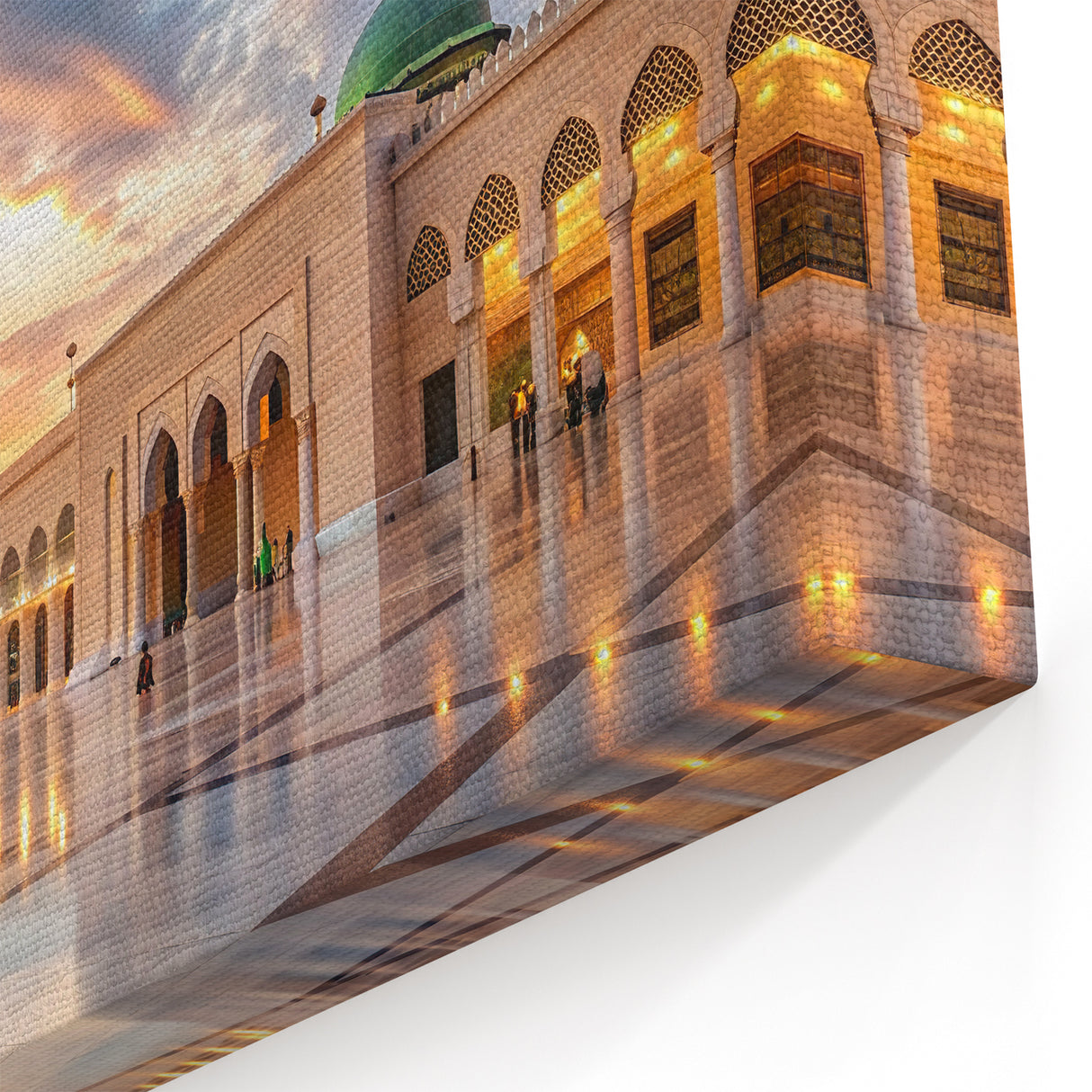 Majestic Mosque at Sunset Wall Print - Saudi Arabian Mosque Art