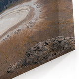 Scenic Volcanic Crater at Sunset Wall Print - Saudi Arabian Crater Art