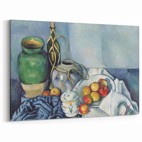 Paul Cezanne Prints - Elegant Still Life with Fruit Post-Impressionist Art
