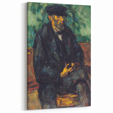 Paul Cezanne Prints - Man in Black Coat Post-Impressionist Wall Art