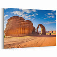 Desert Landscape Prints - Majestic Rock Formation in Arabian Scenery Art