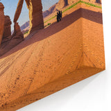 Desert Landscape Prints - Majestic Rock Formation in Arabian Scenery Art