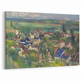 Paul Cezanne Prints - Vibrant Village Landscape Post-Impressionist Wall Art
