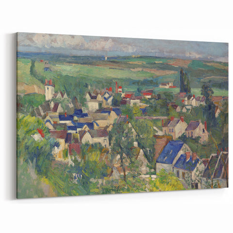 Paul Cezanne Prints - Vibrant Village Landscape Post-Impressionist Wall Art