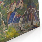 Paul Cezanne Prints - Vibrant Village Landscape Post-Impressionist Wall Art