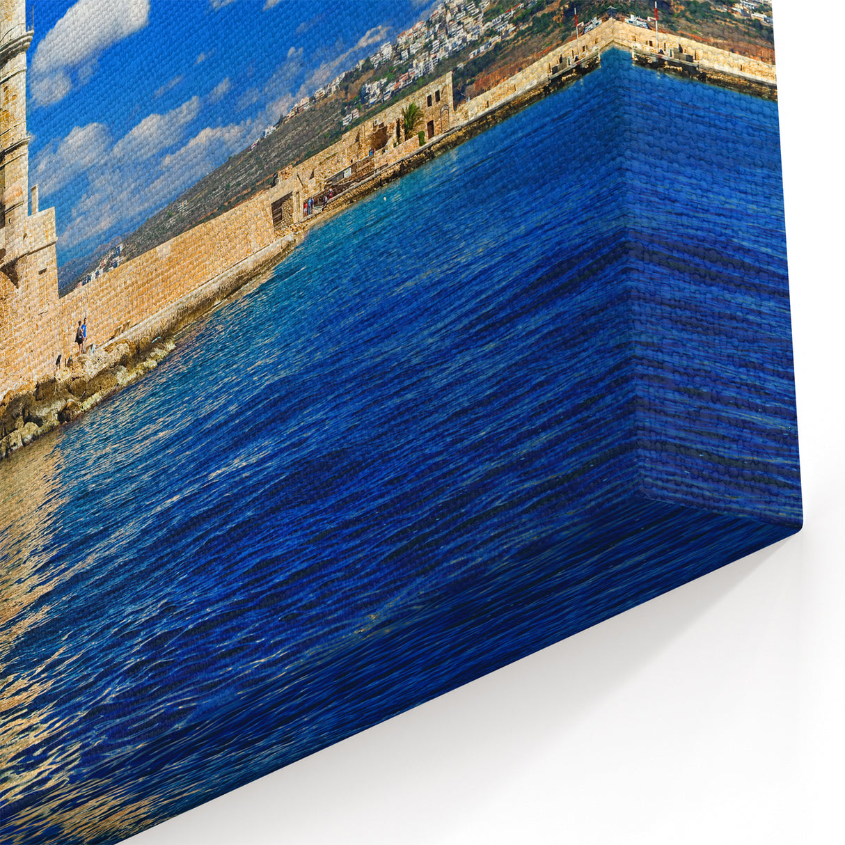 Crete Scenery Wall Art - Chania Lighthouse on Crete Canvas Print