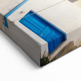 Crete Canvas Prints - Blue Domed Church Overlooking Aegean Sea Art