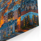 Denver Cityscape Prints with Golden Twilight - Colorado Wall Decor