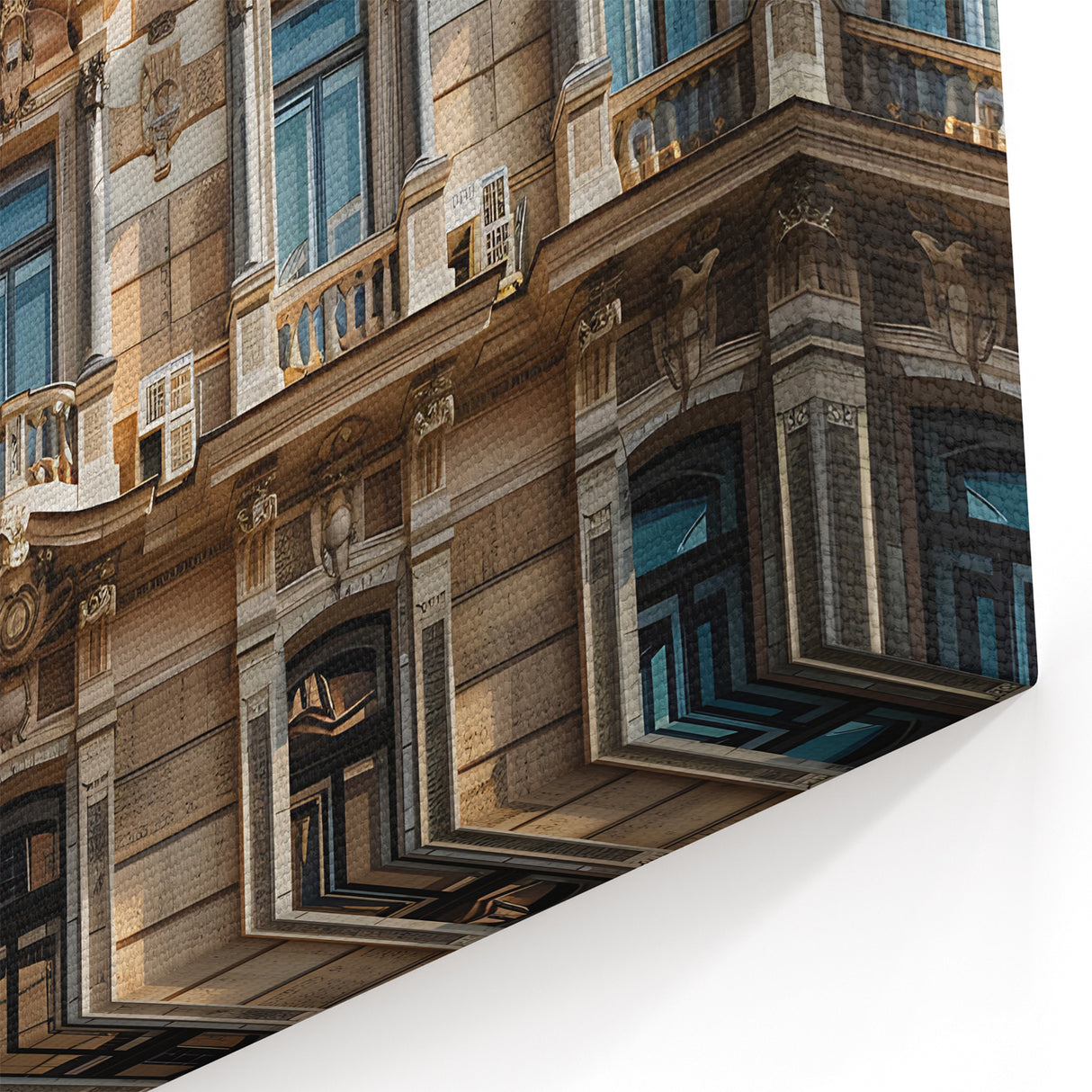 Ornate Façade Building Wall Print - Middle Eastern Architecture Art