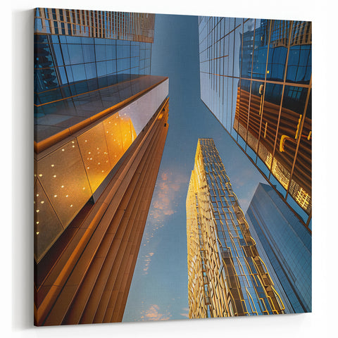 Modern Middle Eastern Architecture Art - Skyscraper Skyline Wall Print