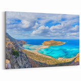 Crete Canvas Prints - Breathtaking View of Balos Lagoon in Crete