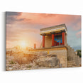 Crete Framed Art - Knossos Palace at Sunrise with Historic Charm