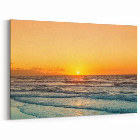 Crete Photography Art - Serene Sunset Over the Aegean Sea
