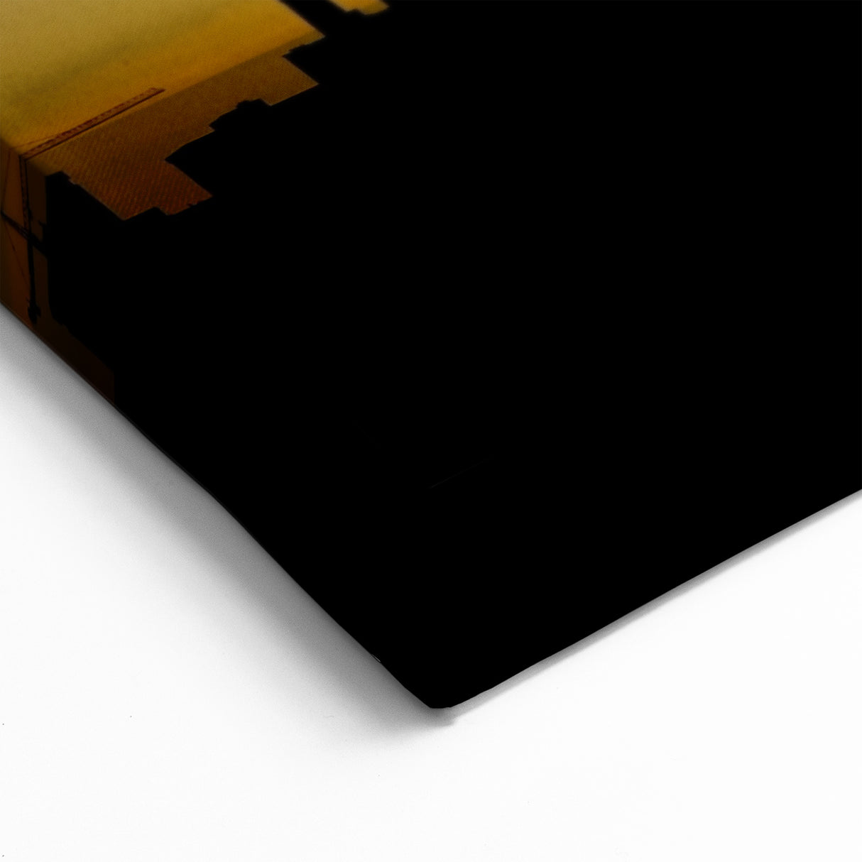 Denver Skyline Silhouette at Sunset with Colorado Logo - Wall Art