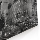 Black and White Denver Skyline Art - Modern Mile High City Wall Decor