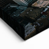 Denver Skyline at Sunset with Rocky Mountains - Mile High City Art