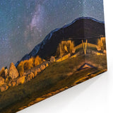 New Zealand Travel Art - Milky Way over Canterbury Stone Chapel Print