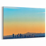 Distant Denver Skyline with Mountain View - Colorado Landscape Wall Art