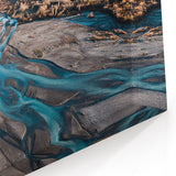 New Zealand Scenery Prints - Canterbury River Landscape Photography Art