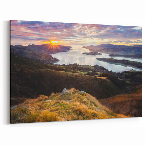 Scenic Canterbury Sunrise Art - New Zealand Landscape Photography Print