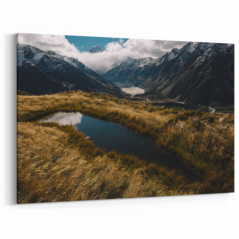 Canterbury Mountain Wilderness Art - New Zealand Scenic Photography Print