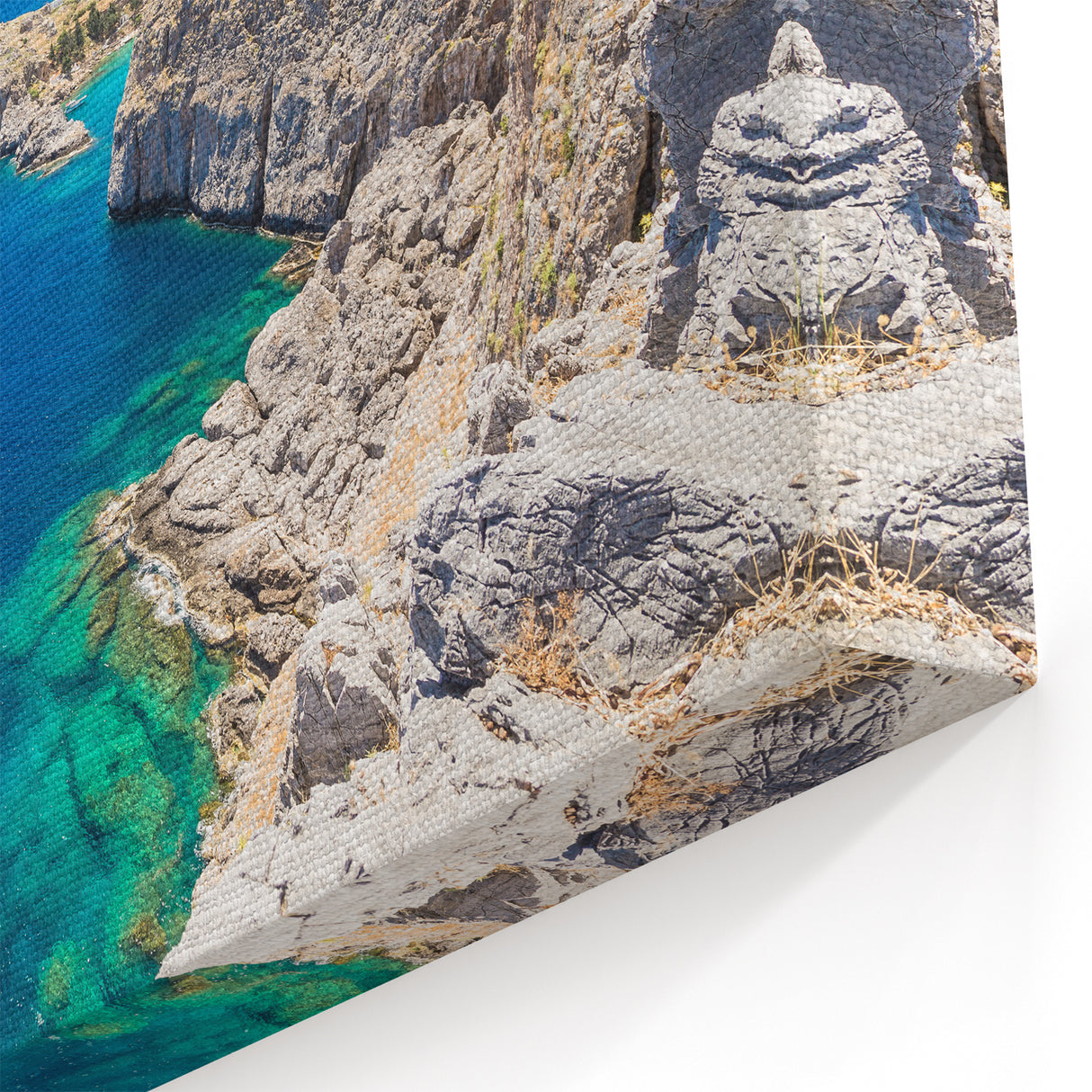 Rhodes Greece Wall Art - Scenic Rhodes Island Canvas for Home Decor
