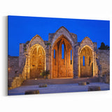Historic Rhodes Paintings - Greece Landscape Art with Ancient Ruins