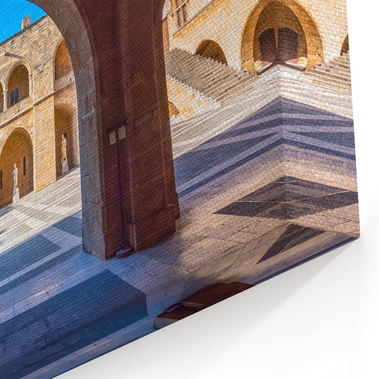 Rhodes Photography Prints - Greek Island Wall Decor with Historic Courtyard
