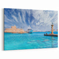 Rhodes Photography Prints - Greek Island Wall Decor with Harbor View