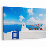 Greek Island Artwork - Scenic Santorini Prints with Aegean View