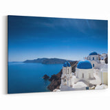 Santorini Wall Art - Greek Island Artwork with Majestic Sea View