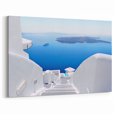 Santorini Wall Art - Scenic Santorini Prints with Ocean View