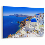 Scenic Santorini Prints - Greece Landscape Art with Coastal View