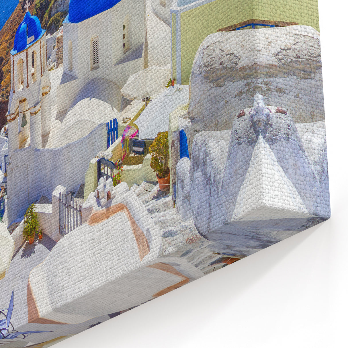 Scenic Santorini Prints - Greece Landscape Art with Coastal View