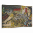 Pierre-Auguste Renoir Paintings – Impressionist Art Print of Reclining Woman
