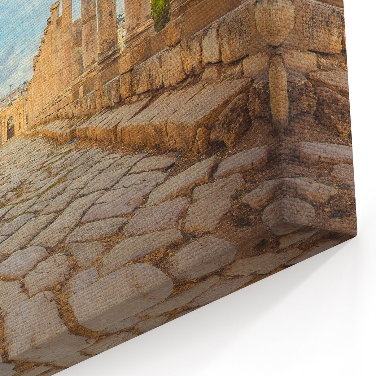 Ancient Ruins Wall Art - Architectural Canvas Print for Historical Decor