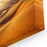 Majestic Sunlit Sandscape Art - Golden Desert Dunes Canvas